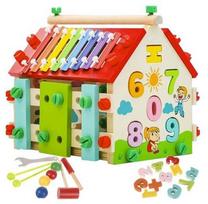 Edukacinis namas Kruzzel Multifunctional wooden assembly house 22564