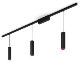 Išmanusis šviestuvas lubų Philips Hue Perifo 3, LED, 2000 - 6500 °K, 3 x 15.6 W, juoda sp. / juoda sp.