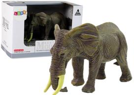Žaislinė figūrėlė Lean Toys Animal Series Elephant 12286, 10 cm, pilka sp.