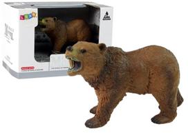 Žaislinė figūrėlė Lean Toys Animal Series Brown Bear 12353, 11 cm, ruda sp.