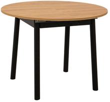 Stalas išskleidžiamas Kalune Design Oliver, ąžuolo sp./juoda sp., 100 - 139 cm x 100 cm x 75 cm