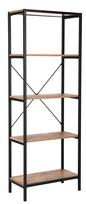 Pastatoma lentyna Home4you Lavina, ruda sp./juoda sp., 165 cm x 60 cm x 30 cm