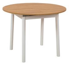 Stalas išskleidžiamas Kalune Design Oliver, ąžuolo sp./balta sp., 100 - 139 cm x 100 cm x 75 cm