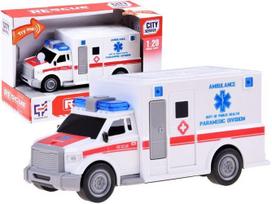 Žaislinis greitosios pagalbos automobilis City Service Rescue, balta sp.