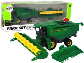 Žaislinis kombainas Lean Toys Farm Set, žalia sp.