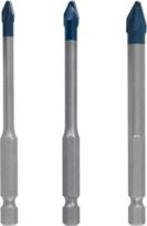 Metalo grąžtų rinkinys Bosch HEX-9, keramikai, šešiakampis, 5 mm x 9 cm