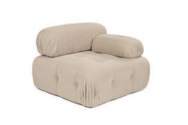 Modulinė sofa Atelier Del Sofa Doblo 1R, kreminė sp., 105 x 100 cm x 80 cm