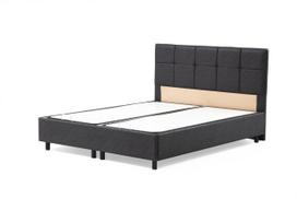 Lova viengulė Kalune Design Vitalia, 90 x 190 cm, antracito sp., be čiužinio, su grotelėmis