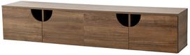 TV staliukas Kalune Design Grotte, riešuto sp., 35 cm x 180 cm x 35 cm
