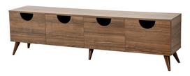 TV staliukas Kalune Design Four Seasons, riešuto sp., 35 cm x 180 cm x 50 cm
