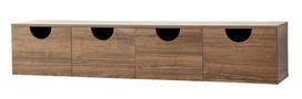 TV staliukas Kalune Design Four Seasons, riešuto sp., 35 cm x 180 cm x 35 cm