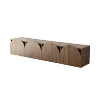 TV staliukas Kalune Design Mesta, riešuto sp., 35 cm x 180 cm x 35 cm