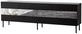 TV staliukas Kalune Design Leon, juoda sp./pilka sp., 180 cm x 35 cm x 59 cm