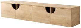 TV staliukas Kalune Design Grotte, ąžuolo sp., 35 cm x 180 cm x 35 cm