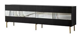 TV staliukas Kalune Design Leon, aukso sp./pilka sp., 180 cm x 35 cm x 59 cm
