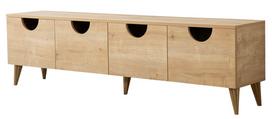 TV staliukas Kalune Design Four Seasons, ąžuolo sp., 35 cm x 180 cm x 50 cm