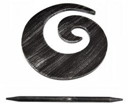 Užuolaidų laikiklis Shell 03, 18 cm, juoda sp.