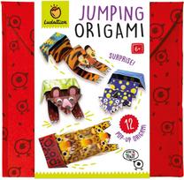 Popierinių figūrų gaminimo rinkinys Ludattica Jumping Origami, įvairių spalvų