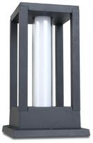 Pastatomas lauko šviestuvas CristalRecord, 7W, LED, IP54, antracito sp., 15 cm x 25.5 cm