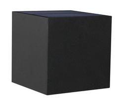 Sieninis šviestuvas su saulės baterija CristalRecord Open, 9W, IP65, juoda sp.