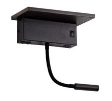 Šviestuvas sieninis CristalRecord Rob II, LED, 3000 °K x 5 W, juoda sp.
