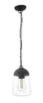 Lauko pakabinamas šviestuvas CristalRecord Nera, E27, IP44, juoda sp., 15 cm x 30 - 80 cm