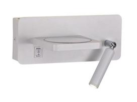 Šviestuvas sieninis CristalRecord Rob, LED, 3000 °K, 2 x 5 W, balta sp.