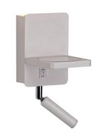 Šviestuvas sieninis CristalRecord Rob, LED, 3000 °K, 2 x 5 W, balta sp.