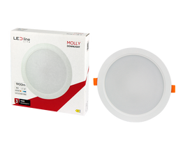 Šviestuvas įleidžiamas LED Line Molly, 4000°K, LED, balta sp., 18 W