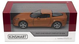 Žaislinis automobilis Kinsmart 2007 Chevrolet Corvette Z06 KT5320, 1:36, (spalva/dizainas parenkami atsitiktine tvarka)