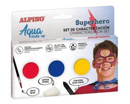 Veido dažai Alpino Superhero, įvairių spalvų, 6 vnt.
