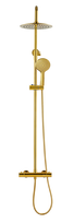 Dušo komplektas su termostatiniu maišytuvu Invena Gold AU-16-009-X, aukso sp.