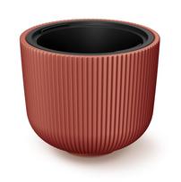 Gėlių vazonas Prosperplast Milly DBML400-7598U, plastikinis, Ø 39.1 cm, raudona sp.