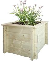 Gėlių vazonas Timbela M617-1, mediena, 58 cm x 58 cm, Ø 57 cm, medžio sp.