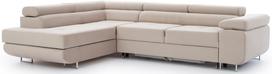 Kampinė sofa Anton Paros 02, smėlio sp., kairinė, 202 x 275 cm x 85 cm