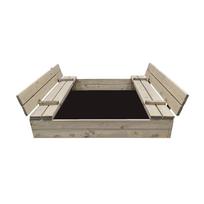 Smėlio dėžė 4IQ Bonus Orbis, 120 x 120 cm, su dangčiu, pilka sp., 21 kg