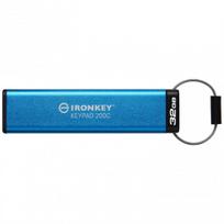 USB atmintinė Kingston IronKey Keypad 200, mėlyna sp., 32GB