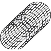 Apsauginis latako tinklas Tenax Levex Tube, 100 cm, hdpe, juoda sp.