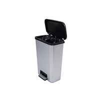 Šiukšliadėžė Curver Compatta, sidabro sp., 50 l, 62 cm x 49.6 cm