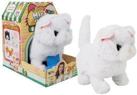 Interaktyvus žaislas katė Lean Toys Cat, 19 cm, universali, balta sp.