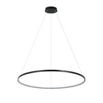 Šviestuvas kabinamas Light Prestige Ring LP-909/1P L BK CCT, LED, 3000 - 6000 °K x 48 W, juoda sp., 80 x 80 cm