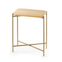 Kavos staliukas Kalune Design SHB-003-A, aukso sp., 26 cm x 40 cm x 56 cm