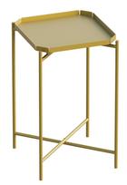 Kavos staliukas Kalune Design SHB-008-A, aukso sp., 46 cm x 46 cm x 56 cm