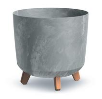 Gėlių vazonas Prosperplast Gracia DGTL300LE-422U, plastikinis, Ø 29.8 cm, pilka sp.