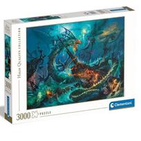 Dėlionė Clementoni The Underwater Battle 33023, 84.5 cm x 118.4 cm, 3000 vnt., įvairių spalvų