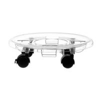 Vazonų padėklas ant ratukų Garden Center TRHG-0834, skaidri sp., 30 cm