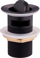 Nutekėjimo sistema praustuvui Mexen Click-clack Spin, 78 mm, 62 mm, click clack funkcija, juoda sp.