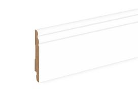 Grindjuostė Domoletti FU125L white, 2400 cm x 10 cm x 1.35 cm, balta sp.