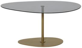 Kavos staliukas Kalune Design Porto, aukso sp./tamsiai pilka sp., 90 cm x 60 cm x 40 cm