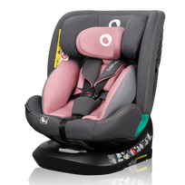 Automobilinė kėdutė Lionelo Bastiaan One I-Size, rožinė sp./pilka sp., 0 - 36 kg